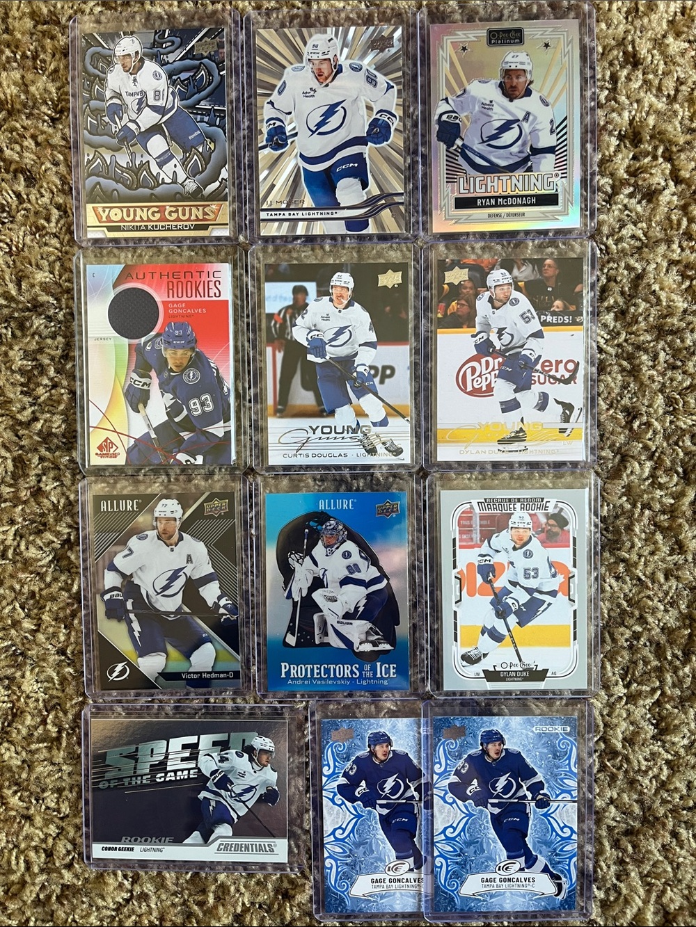 💎 (12) Tampa Bay Lightning ⚡️ cards 💎